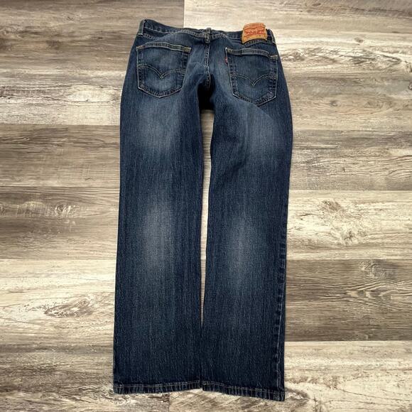 Levis 541 Dark Wash Blue Mens 33x29 Athletic Fit Tapered Denim Jeans Red Tab - Picture 2 of 12